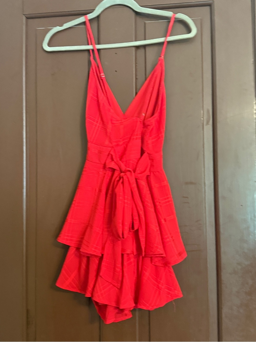 Pink Lily Red Spaghetti Strap Mini Dress